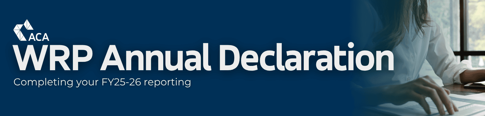    Completing the FY25-26 WRP Annual Declaration